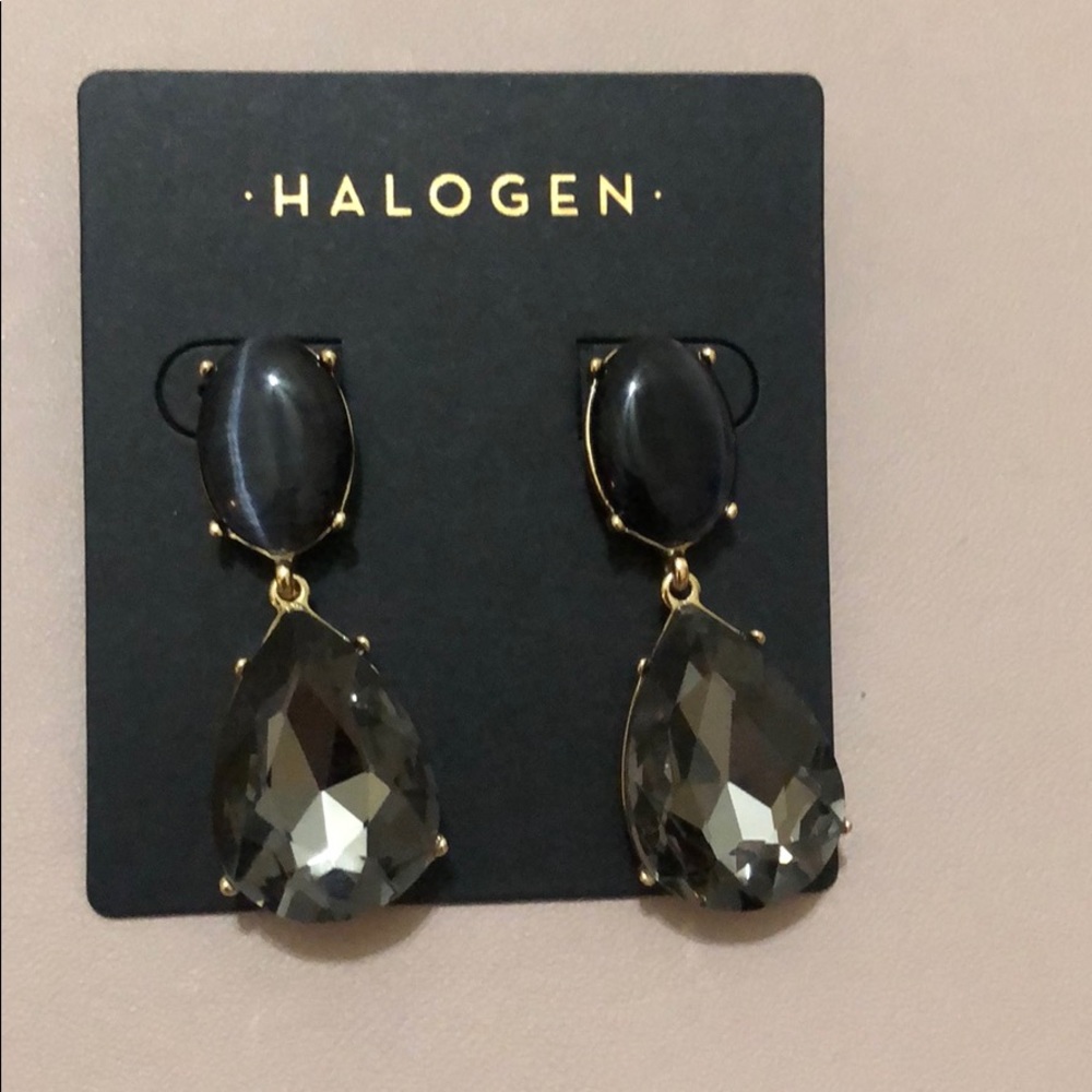 Halogen Gemstone Statement Double Drop Ear - image 3